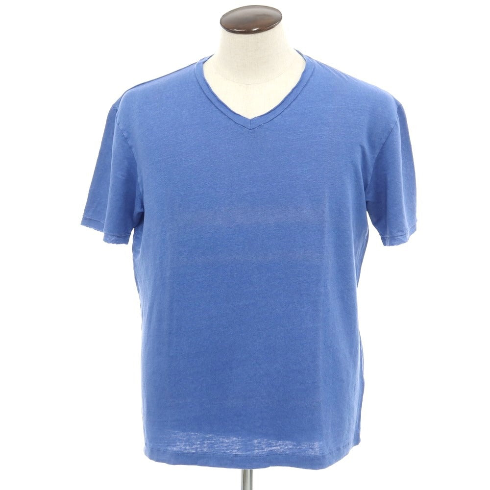 [Used] Daniele Fiesoli DANIELE FIESOLI Linen V-neck short sleeve pullover knit blue [Size L] [BLU] [S/S] [Condition Rank C] [Men&