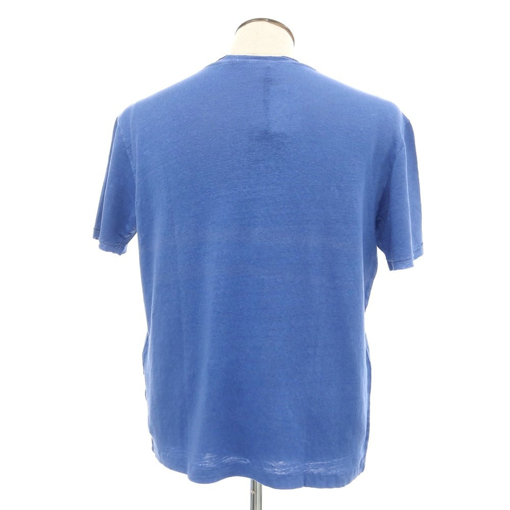 [Used] Daniele Fiesoli DANIELE FIESOLI Linen V-neck short sleeve pullover knit blue [Size L] [BLU] [S/S] [Condition Rank C] [Men&