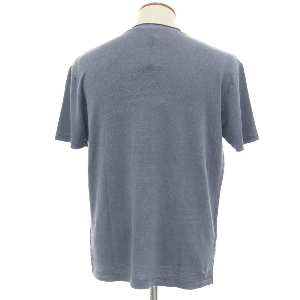 [Used] [Unused] Daniele Fiesoli DANIELE FIESOLI Linen V-neck short sleeve pullover knit gray [Size M] [GRY] [S/S] [Condition rank S] [Men&