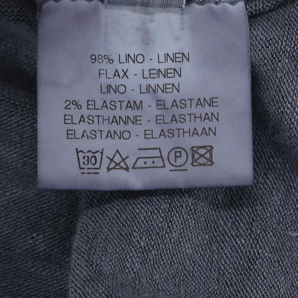 [Used] [Unused] Daniele Fiesoli DANIELE FIESOLI Linen V-neck short sleeve pullover knit gray [Size M] [GRY] [S/S] [Condition rank S] [Men&