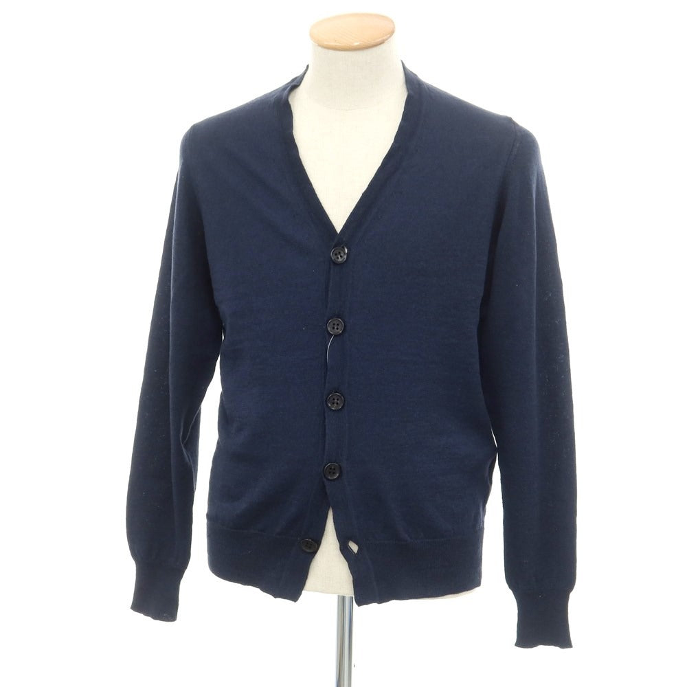 [Used] Drumohr Linen Polyester Cardigan Navy [Size 46] [NVY] [S/S] [Condition Rank B] ​​[Men&