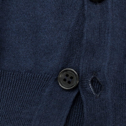 [Used] Drumohr Linen Polyester Cardigan Navy [Size 46] [NVY] [S/S] [Condition Rank B] ​​[Men&