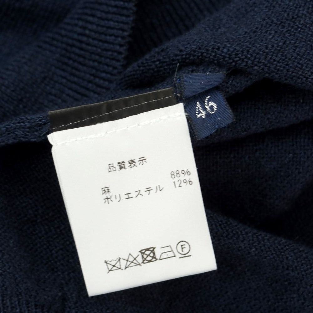 [Used] Drumohr Linen Polyester Cardigan Navy [Size 46] [NVY] [S/S] [Condition Rank B] ​​[Men&