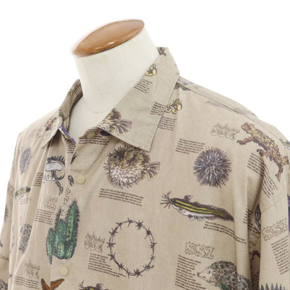 [Used] SSZ Cotton Oversized Print Shirt Beige [M] [Condition Rank B] ​​[Men&