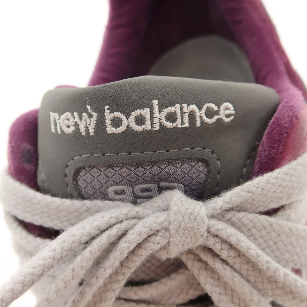 【中古】ニューバランス NEW BALANCE M992BA スニーカー パープル【 26.5cm 】【 状態ランクC 】【 メンズ 】