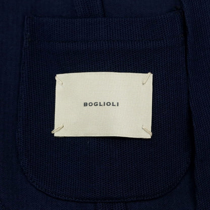 [Used] BOGLIOLI SOHO Cotton Jersey Casual Jacket Navy [48] [Condition Rank B] ​​[Men&