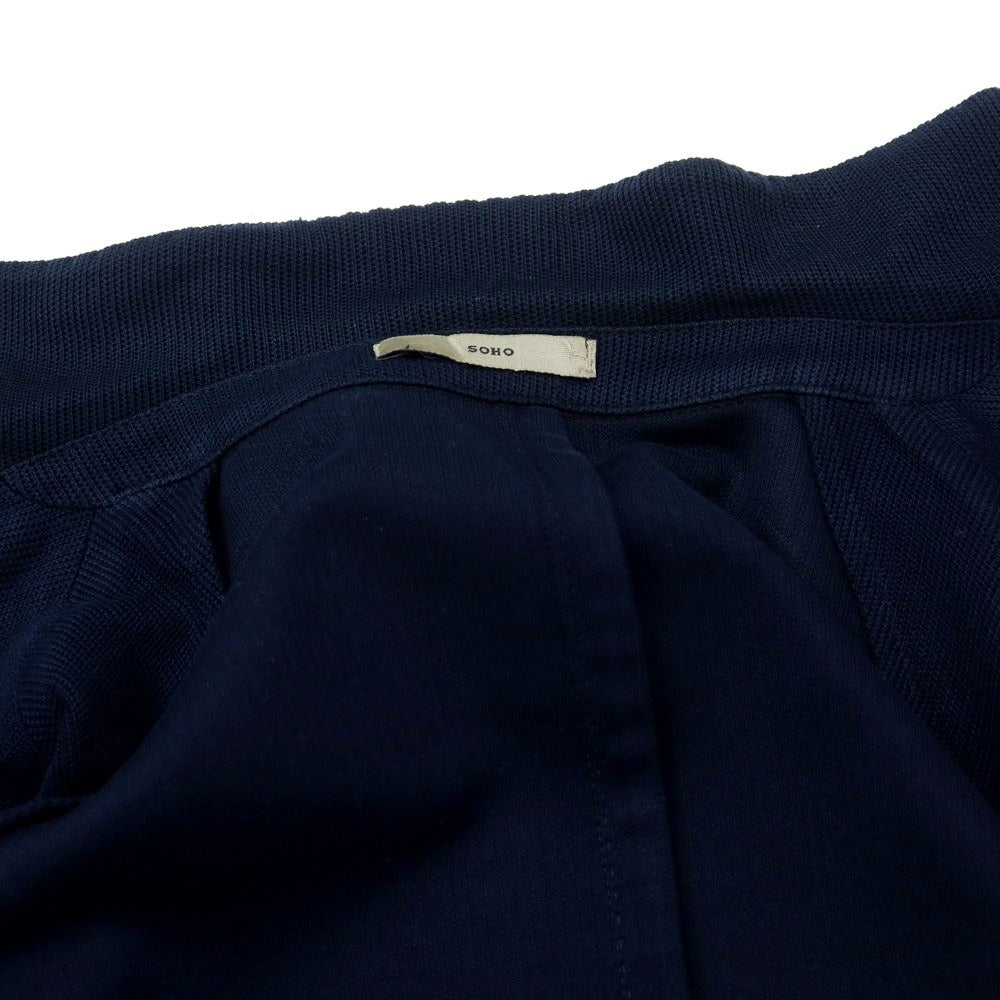 [Used] BOGLIOLI SOHO Cotton Jersey Casual Jacket Navy [48] [Condition Rank B] ​​[Men&