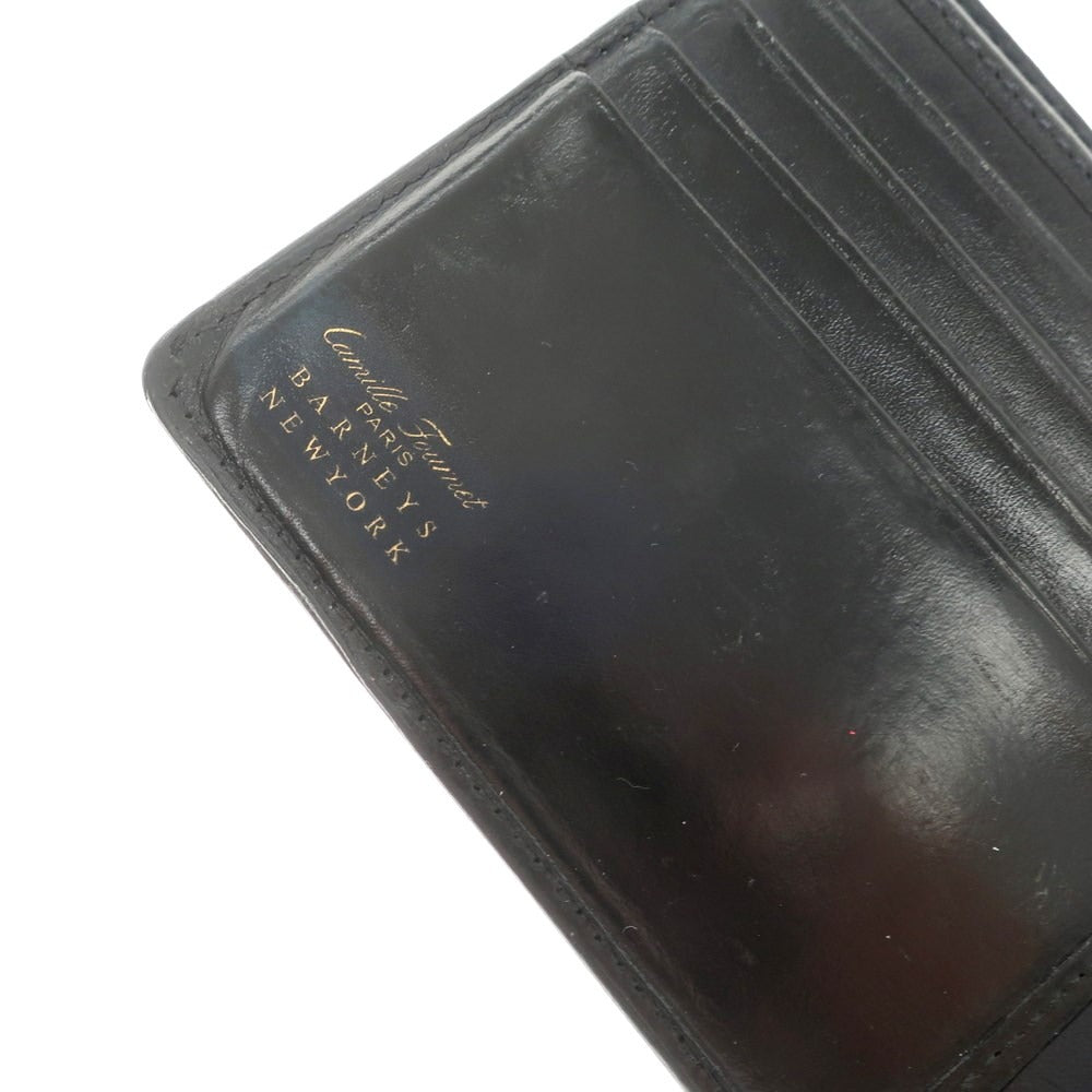 [Used] Camille Fournet Barneys New York custom bi-fold wallet, black [Condition: C] [Men&