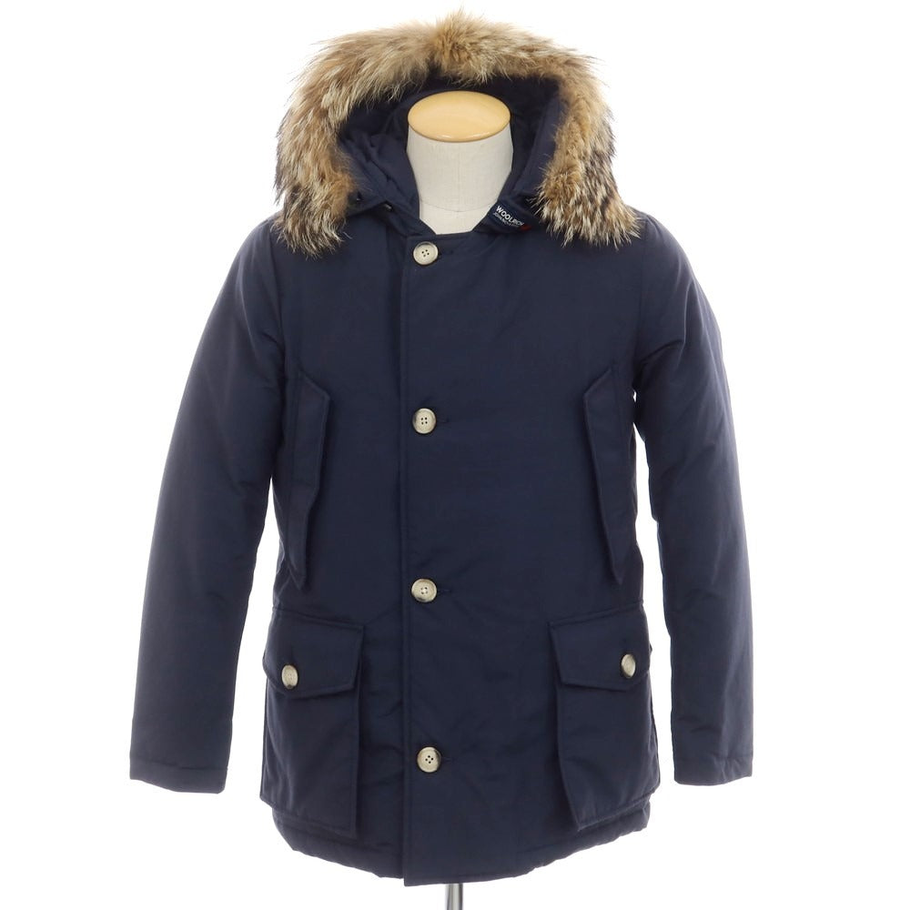 【中古】ウールリッチ WOOLRICH コットンナイロン アークティックパーカー ダウンジャケット ネイビー【 XS 】【 状態ランクC 】【 メンズ 】