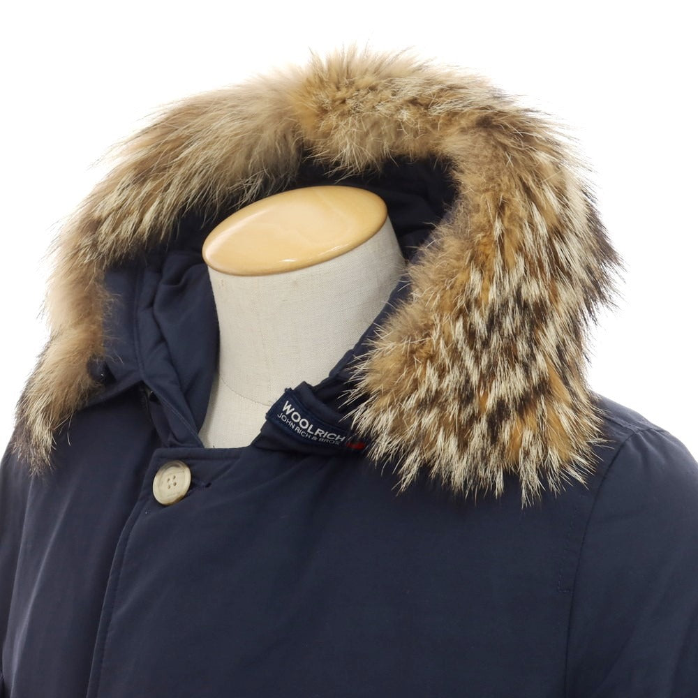 【中古】ウールリッチ WOOLRICH コットンナイロン アークティックパーカー ダウンジャケット ネイビー【 XS 】【 状態ランクC 】【 メンズ 】