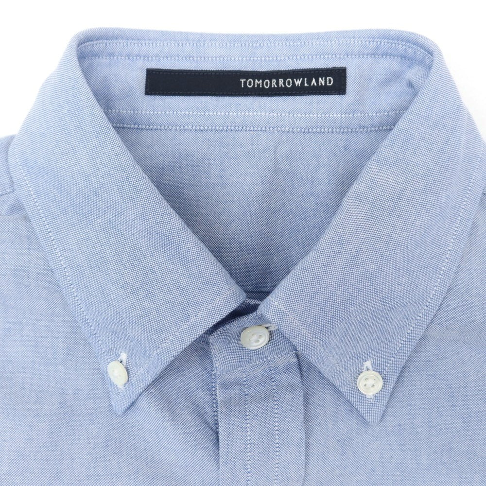 [Used] TOMORROWLAND Oxford cotton short sleeve BD shirt, light blue [M] [Condition rank B] ​​[Men&