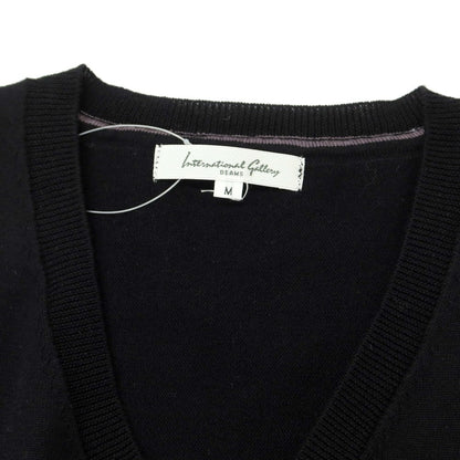 [Used] International Gallery BEAMS Cotton V-neck pullover knit Black [Size M] [BLK] [S/S] [Condition Rank B] ​​[Men&