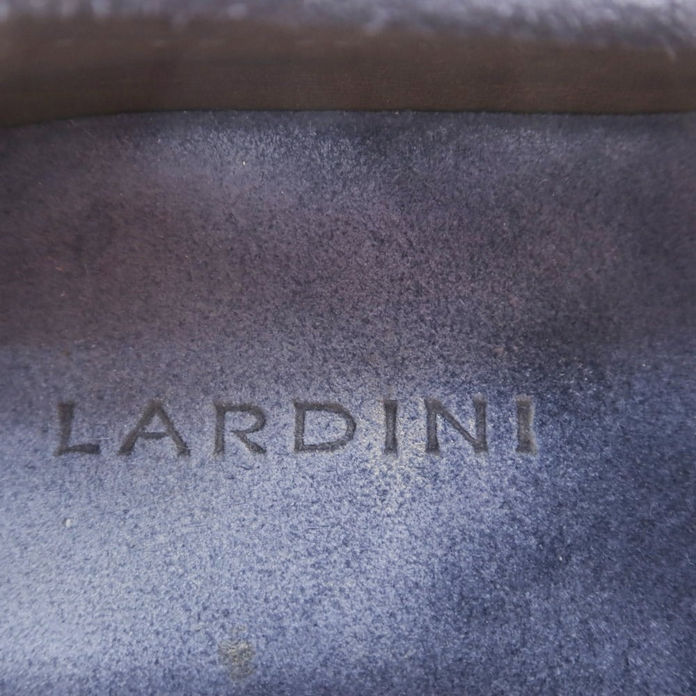 【中古】ラルディーニ LARDINI スエード ドライビングシューズ ネイビー【 5 】【 状態ランクC 】【 メンズ 】