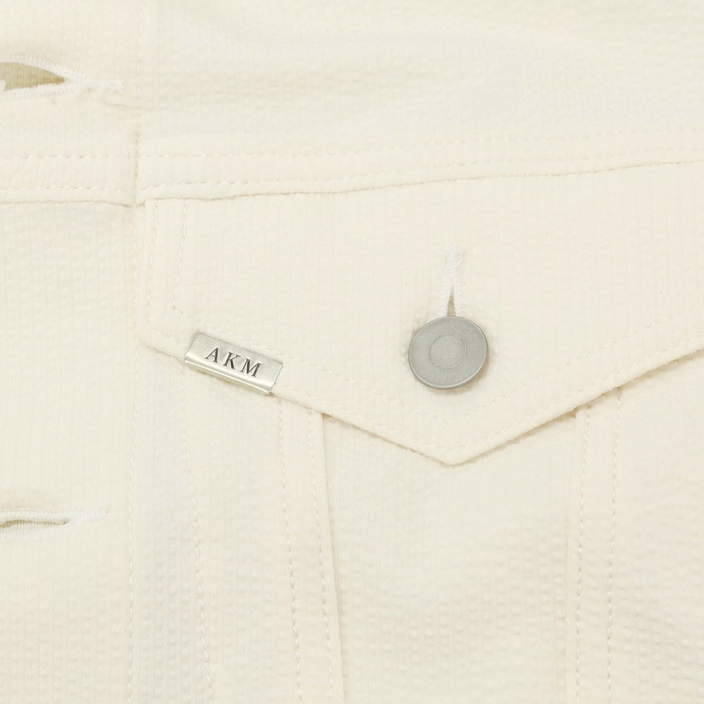 [Used] AKM AKM Polyester Soccer Work Jacket Off-White [Size S] [WHT] [S/S] [Condition Rank A] [Men&