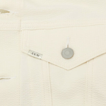 [Used] AKM AKM Polyester Soccer Work Jacket Off-White [Size S] [WHT] [S/S] [Condition Rank A] [Men&