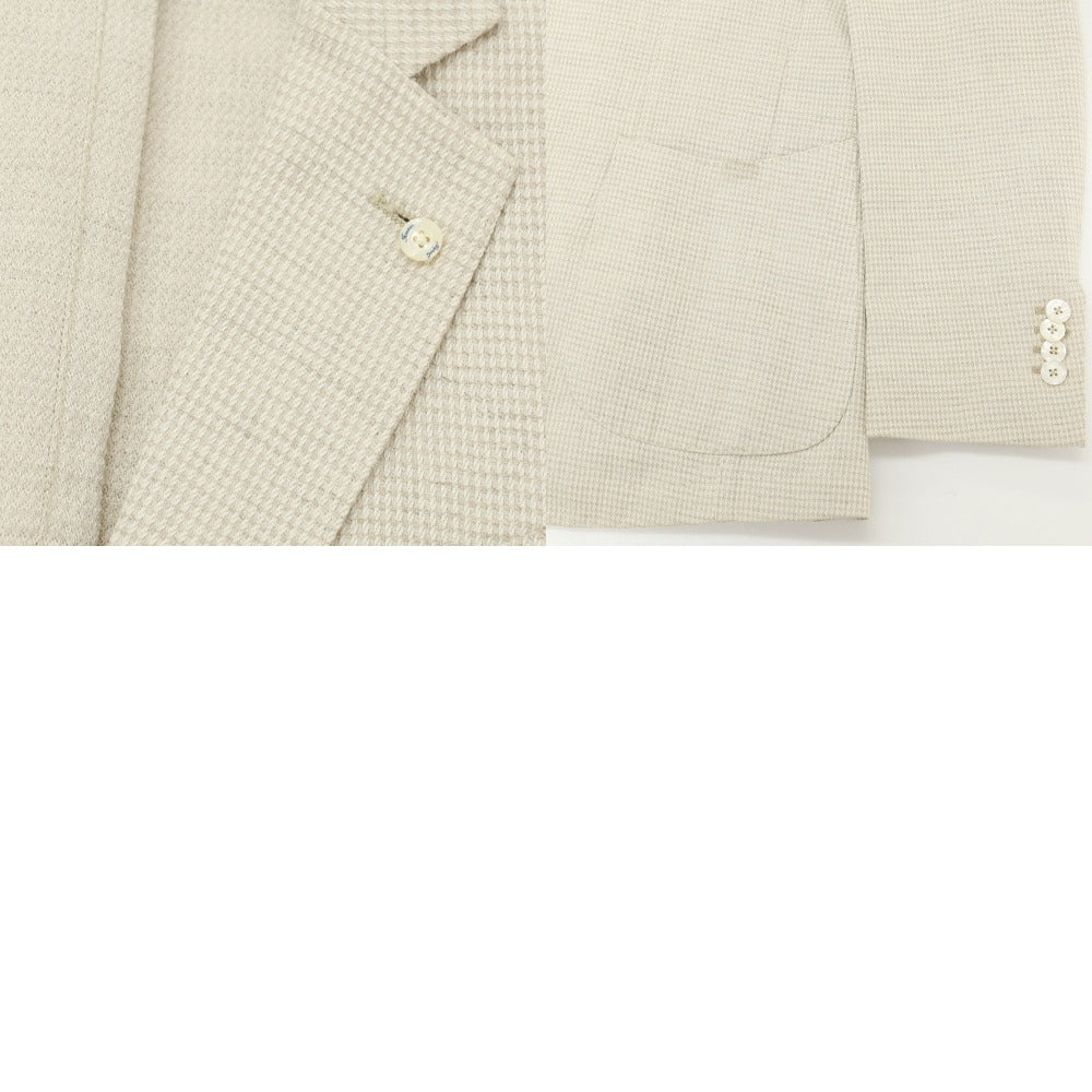 [Used] Finamore Linen Cotton 3B Casual Jacket Sand Beige [42] [Condition Rank C] [Men&