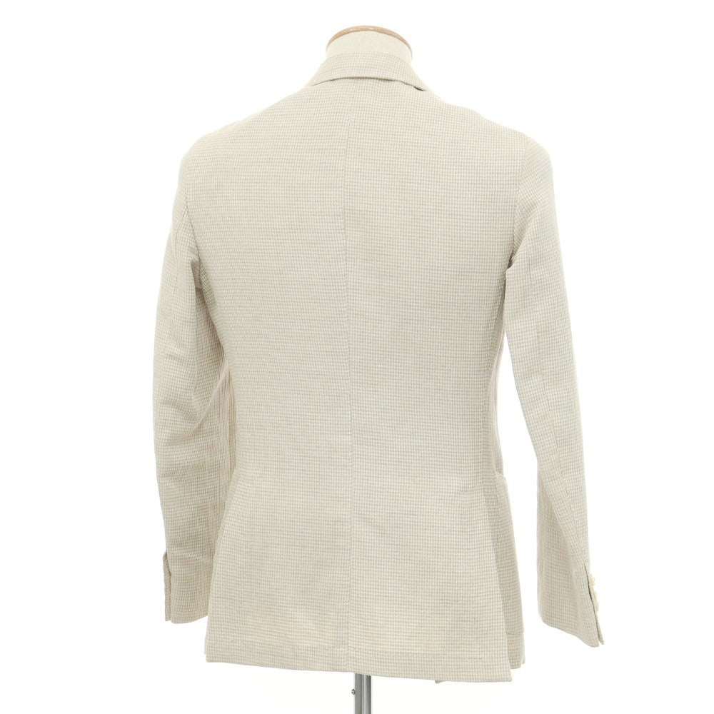 [Used] Finamore Linen Cotton 3B Casual Jacket Sand Beige [42] [Condition Rank C] [Men&