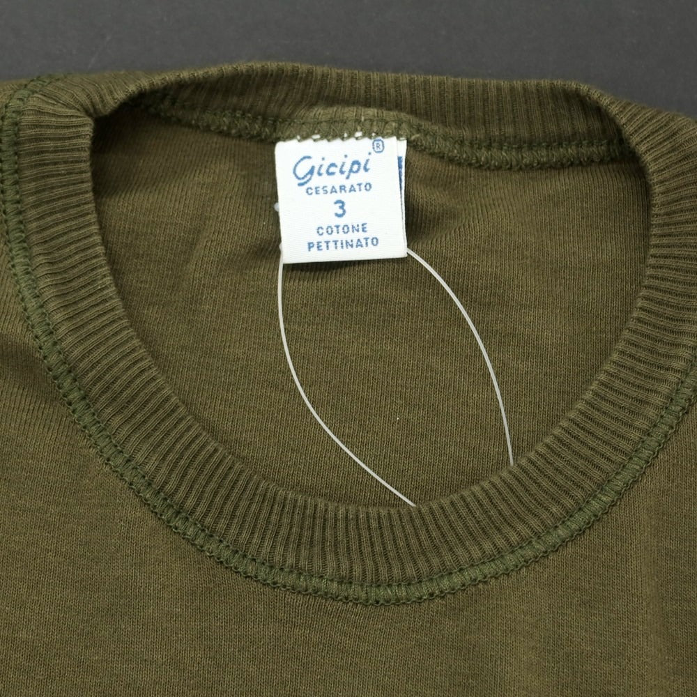 [Used] GICIPI Cotton Crew Neck Pullover Knit Olive [Size 3] [GRN] [S/S] [Condition Rank B] ​​[Men&