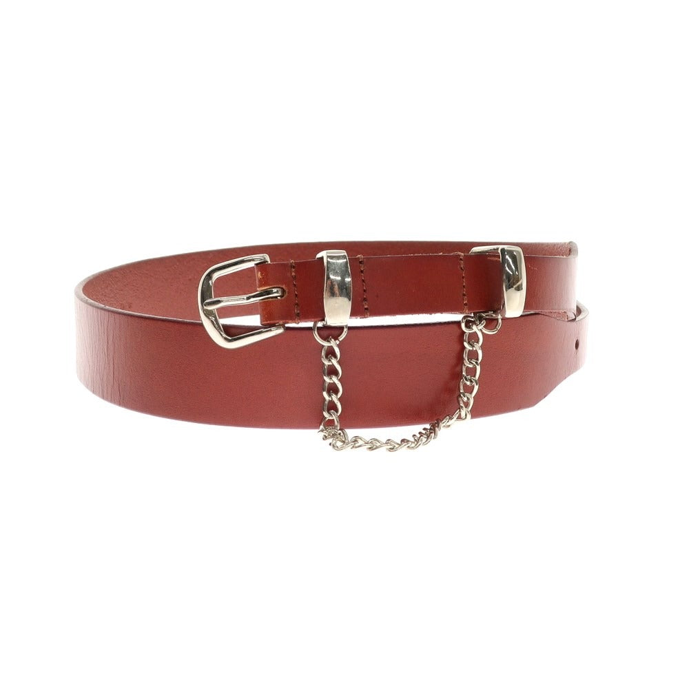 [Used] Jieda Leather Belt Red Brown [Condition Rank B] ​​[Men&