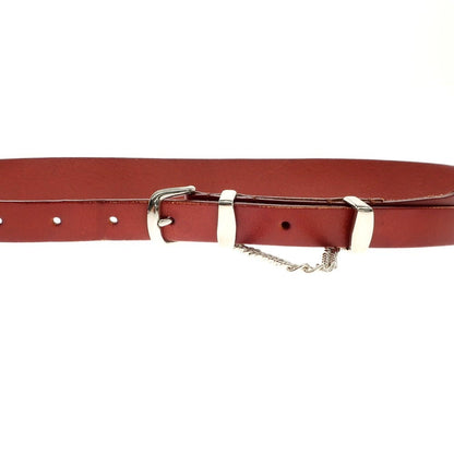 [Used] Jieda Leather Belt Red Brown [Condition Rank B] ​​[Men&