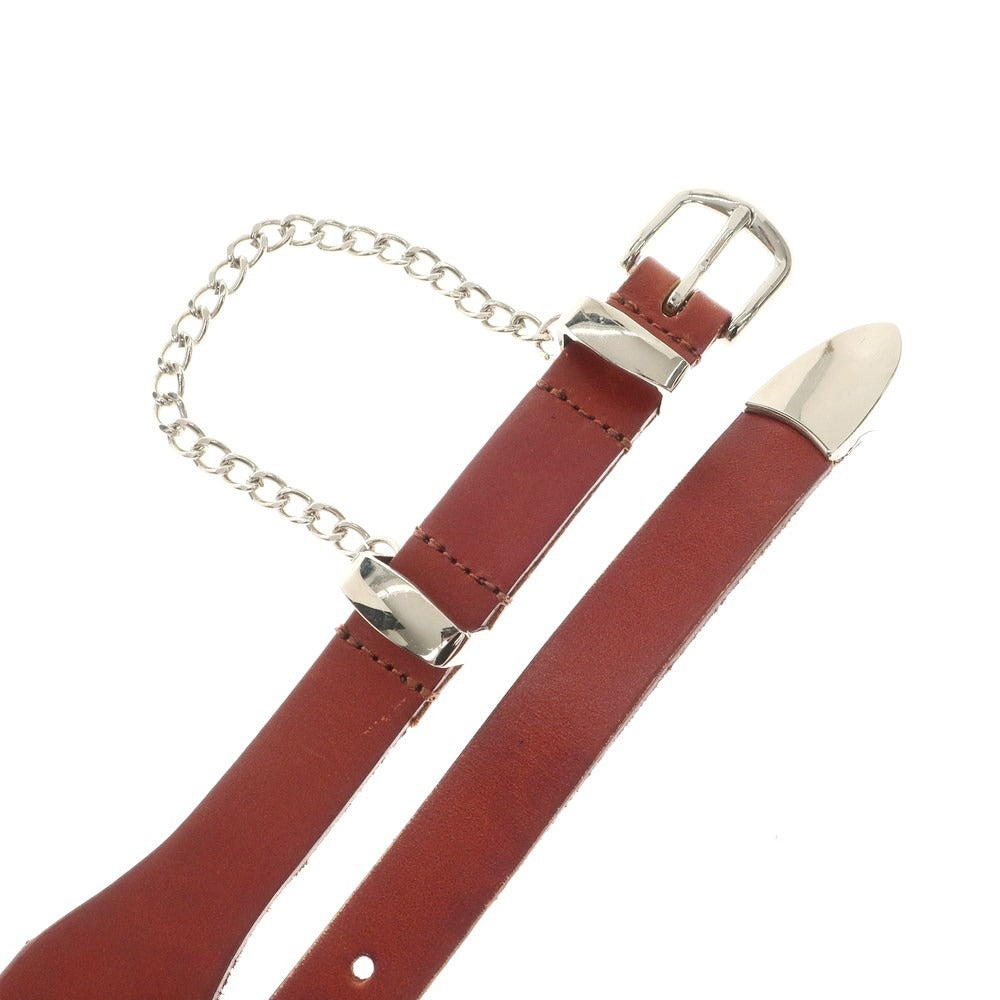 [Used] Jieda Leather Belt Red Brown [Condition Rank B] ​​[Men&