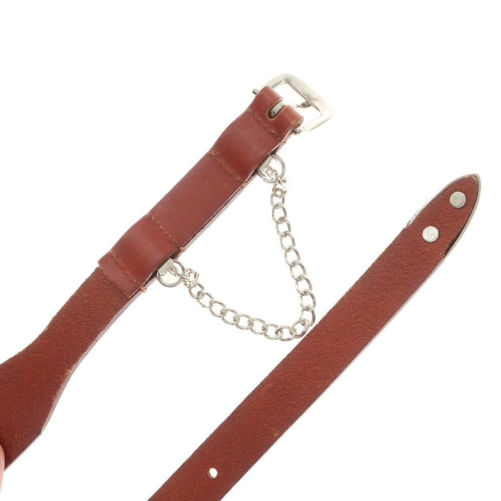 [Used] Jieda Leather Belt Red Brown [Condition Rank B] ​​[Men&