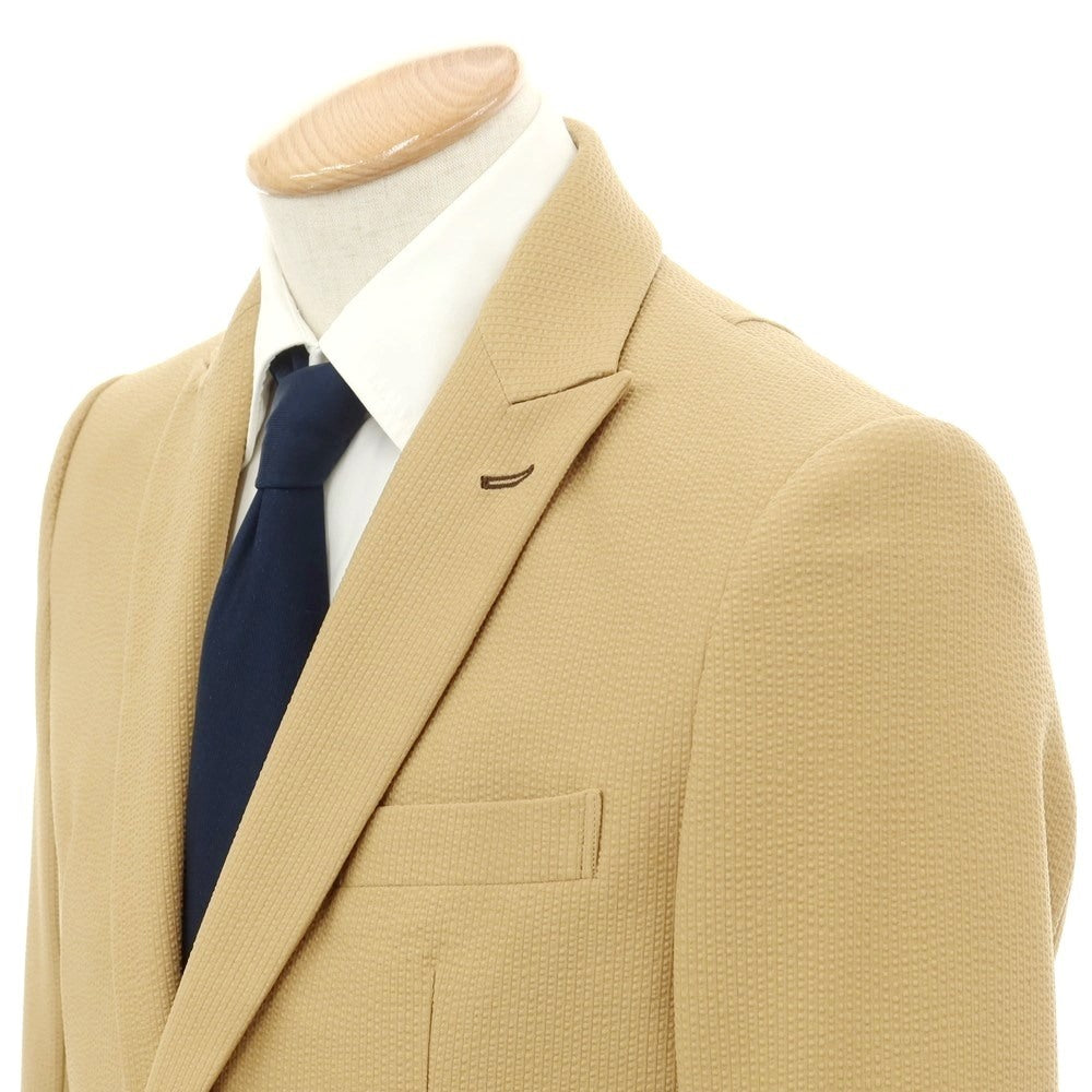 [Used] 1piu1uguale3 Stretch polyester 2-button suit Yellow ocher [IV/V (S/M)] [Condition rank A] [Men&