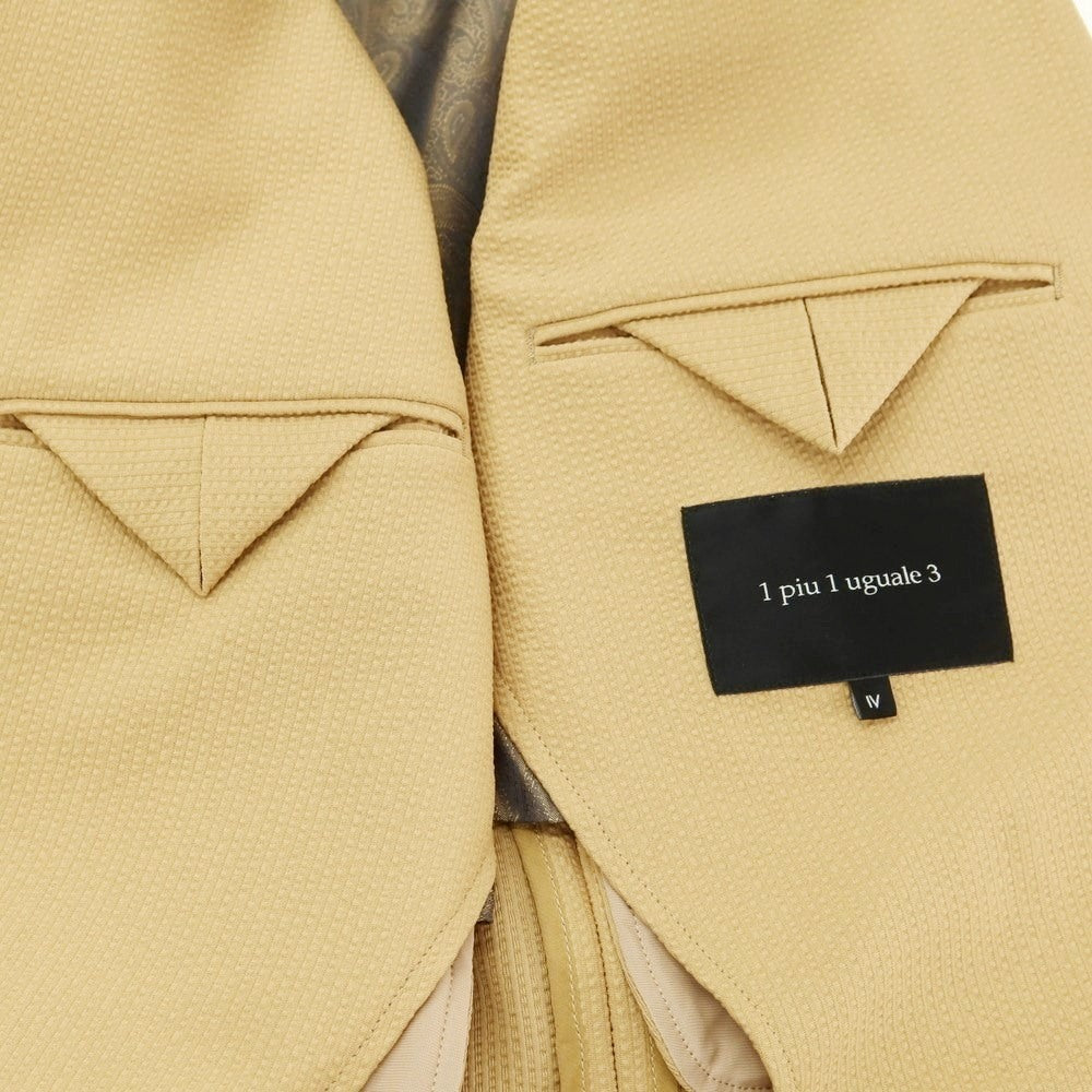 [Used] 1piu1uguale3 Stretch polyester 2-button suit Yellow ocher [IV/V (S/M)] [Condition rank A] [Men&