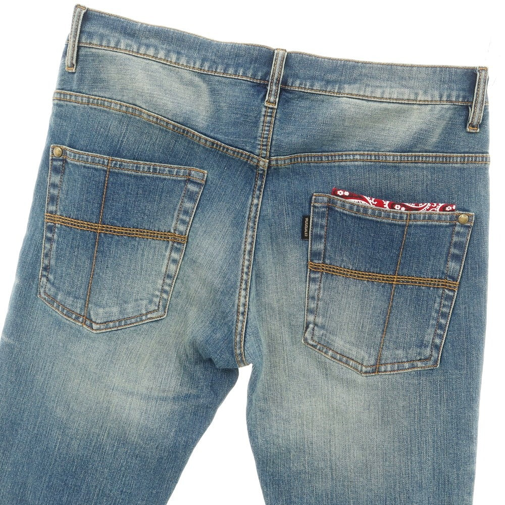 [Used] 1piu1uguale3 Stretch Denim Pants Jeans Blue [V (L)] [Condition Rank A] [Men&