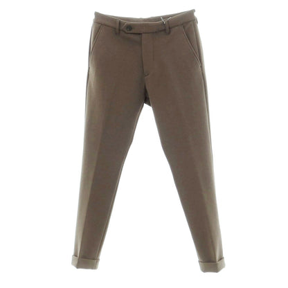 [Used] 1piu1uguale3 Polyester jersey casual slacks pants, dark khaki [III (S)] [Condition rank A] [Men&