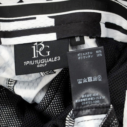 [Used] 1piu1uguale3 GOLF Stretch Polyester Shorts Black x White [III (S)] [Condition Rank A] [Men&