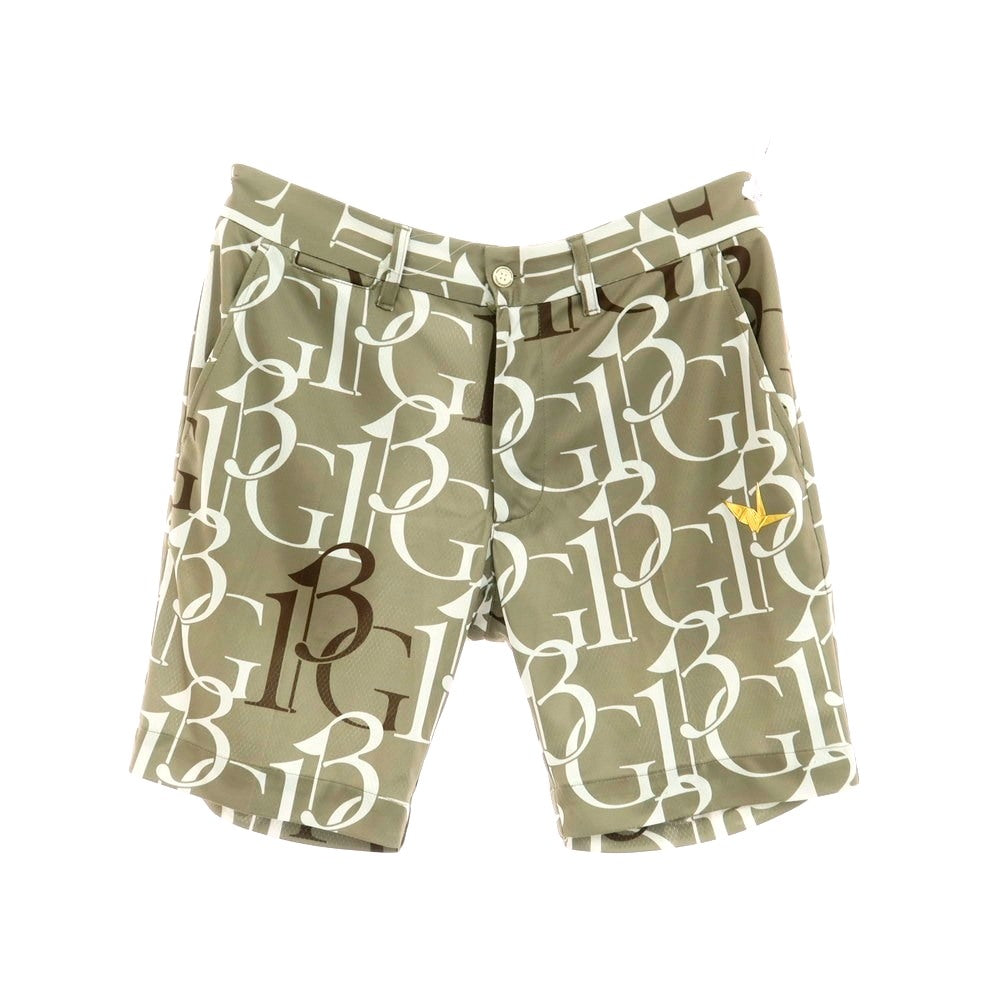 [Used] 1piu1uguale3 GOLF Stretch Polyester Shorts Olive Beige x White [IV (M)] [Condition Rank A] [Men&