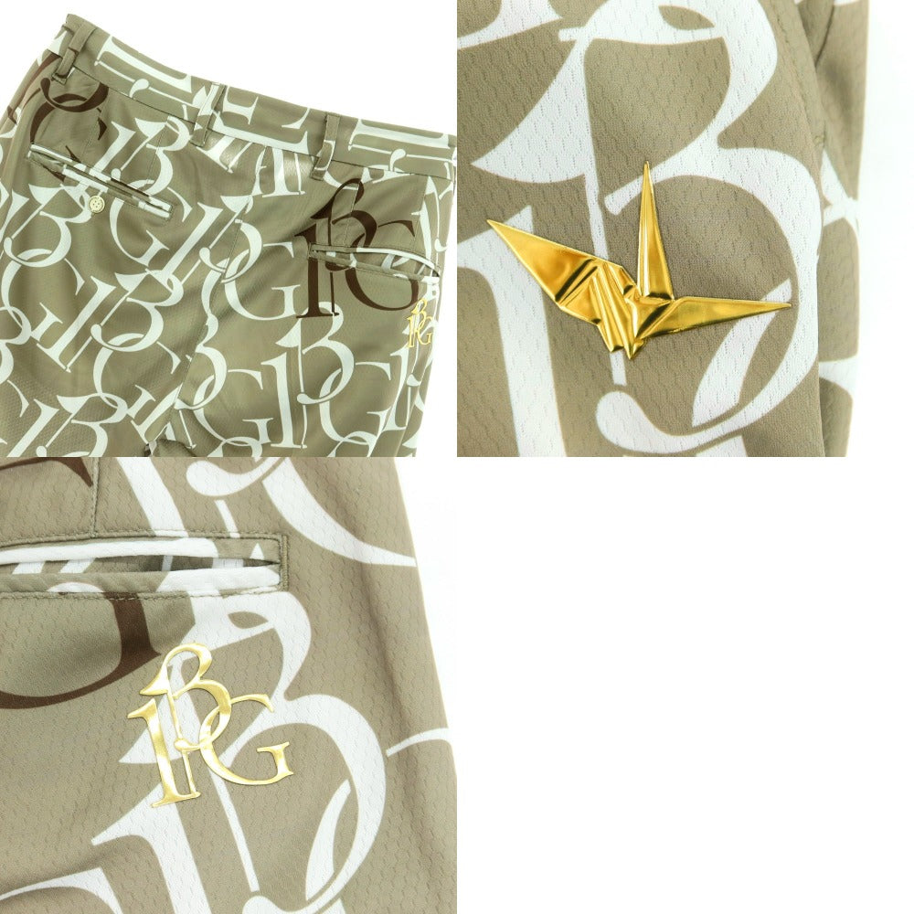 [Used] 1piu1uguale3 GOLF Stretch Polyester Shorts Olive Beige x White [IV (M)] [Condition Rank A] [Men&