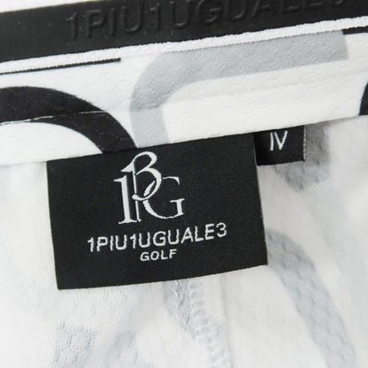 [Used] 1piu1uguale3 GOLF Stretch Polyester Shorts White x Black [IV (M)] [Condition Rank A] [Men&