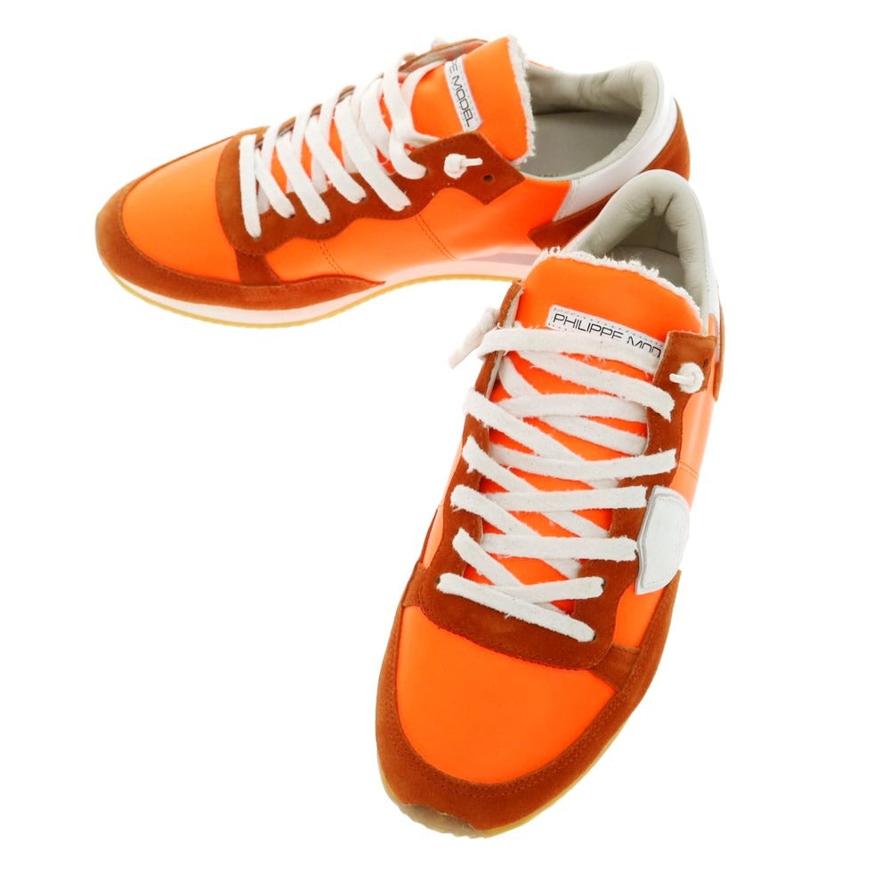 [Used] [Unused] Philippe Model PHILIPPE MODEL Leather Sneakers Orange [41] [Condition Rank S] [Men&