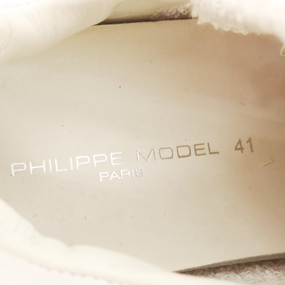 [Used] [Unused] Philippe Model PHILIPPE MODEL Leather Sneakers Orange [41] [Condition Rank S] [Men&