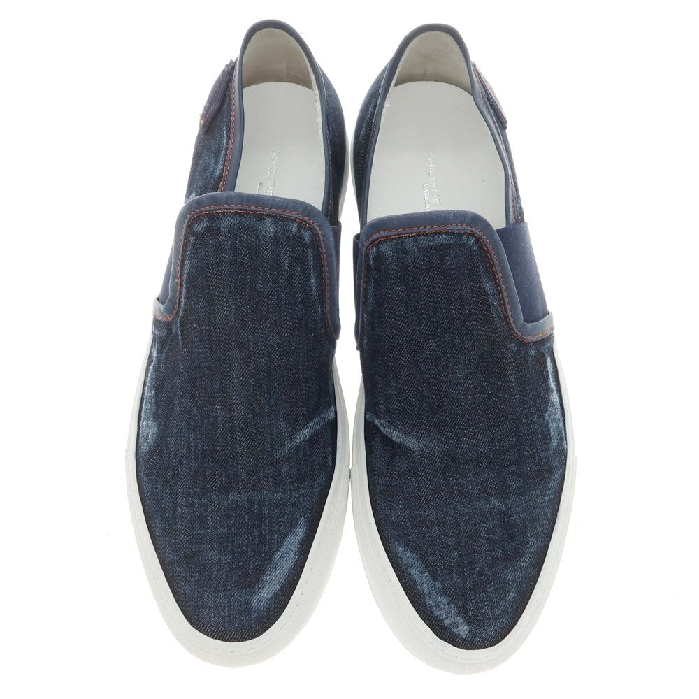 [Used] [Unused] PHILIPPE MODEL Denim Slip-on Sneakers Navy [42] [Condition Rank S] [Men&