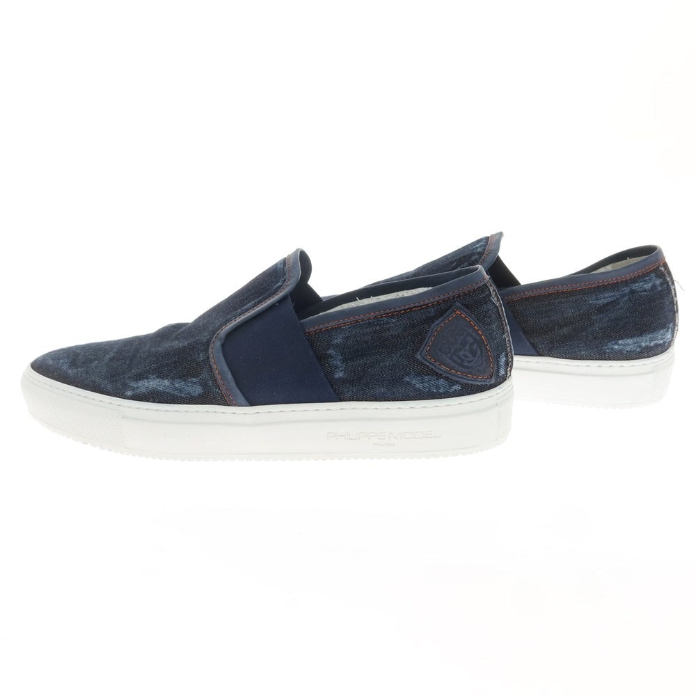 [Used] [Unused] PHILIPPE MODEL Denim Slip-on Sneakers Navy [42] [Condition Rank S] [Men&