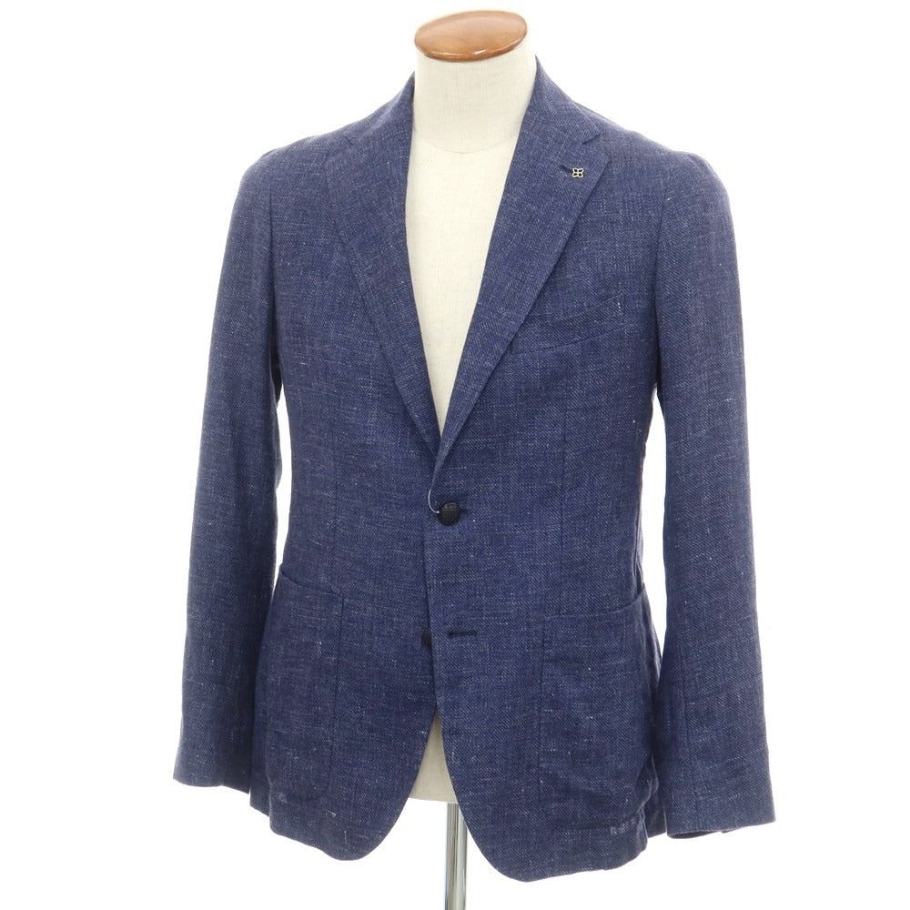 [Used] TAGLIATORE Linen wool 2B casual jacket, light navy [46] [Condition rank B] ​​[Men&