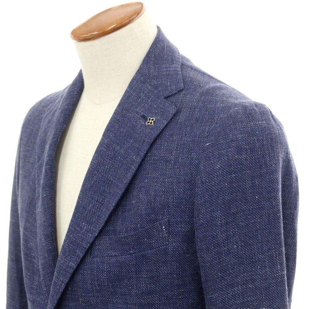 [Used] TAGLIATORE Linen wool 2B casual jacket, light navy [46] [Condition rank B] ​​[Men&