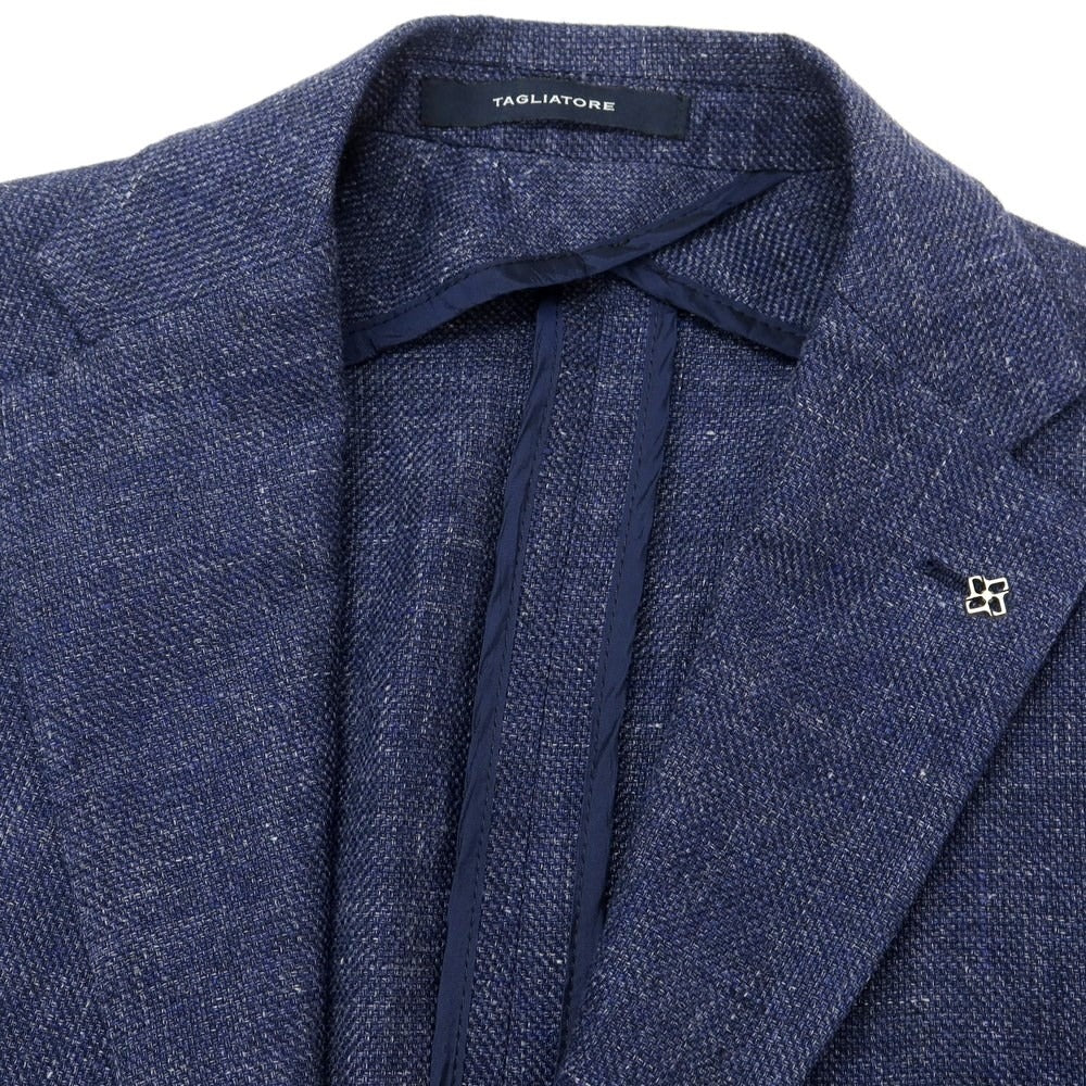 [Used] TAGLIATORE Linen wool 2B casual jacket, light navy [46] [Condition rank B] ​​[Men&