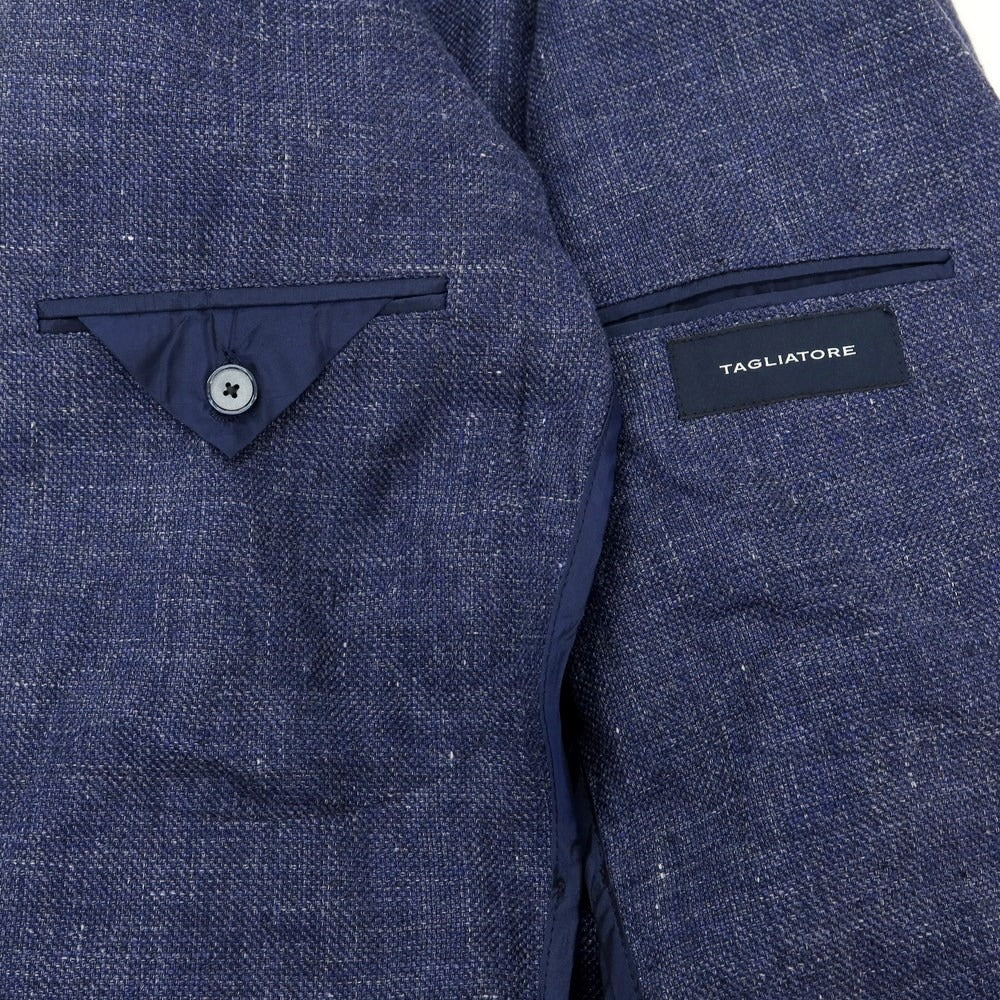 [Used] TAGLIATORE Linen wool 2B casual jacket, light navy [46] [Condition rank B] ​​[Men&