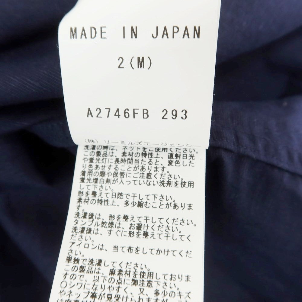 【中古】ジョンスメドレー JOHN SMEDLEY コットンリネン プルオーバーシャツ ネイビー【 2（Ｍ） 】【 状態ランクB 】【 メンズ 】
[APD]