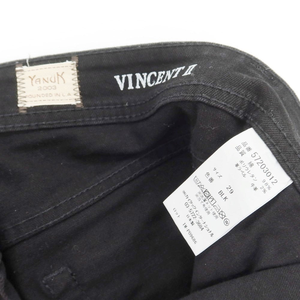 [Used] YANUK Stretch Denim Pants Jeans Black [29] [Condition Rank B] ​​[Men&