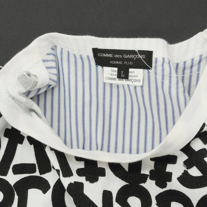 【中古】コムデギャルソンオムプリュス COMME des GARCONS HOMME PLUS 2015年春夏 コットン 半袖Ｔシャツ ホワイト【サイズL】【WHT】【S/S】【状態ランクC】【メンズ】【759285】
[APD]