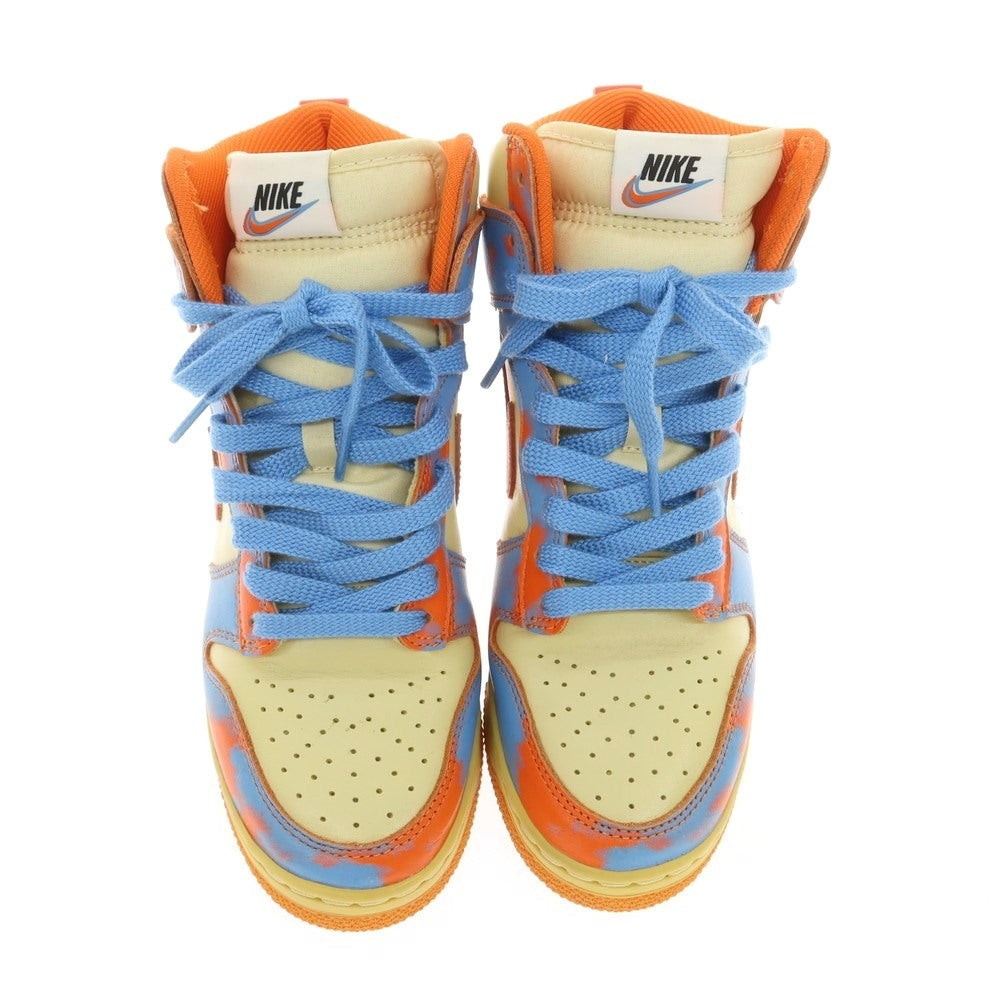 【中古】ナイキ NIKE DUNK HIGH 1985 SP スニーカー イエローベージュxオレンジ×ブルー【 25cm 】【 状態ランクB 】【 メンズ 】