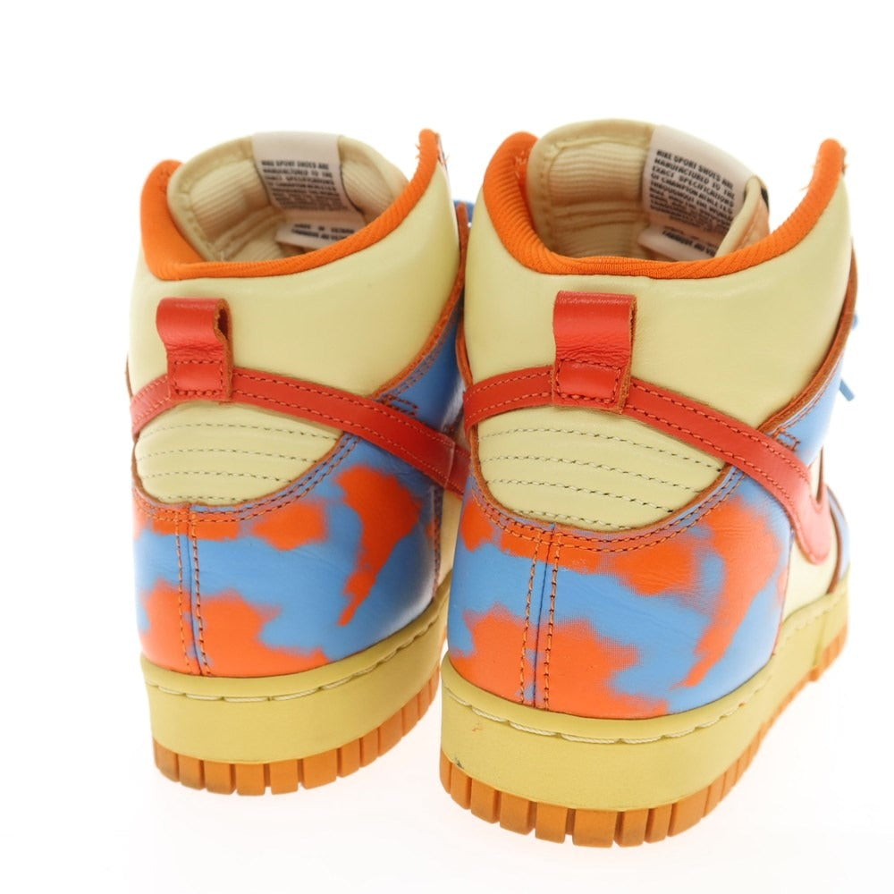 [Used] Nike NIKE DUNK HIGH 1985 SP sneakers Yellow beige x orange x blue [25cm] [Condition rank B] ​​[Men&