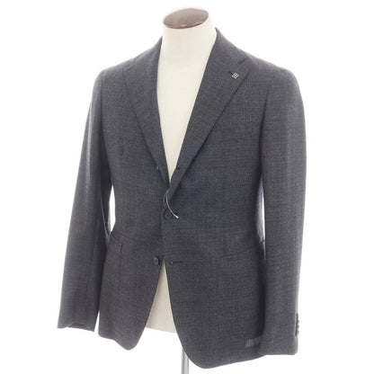 [Used] TAGLIATORE wool tailored jacket, black x grey [50] [Condition rank B] ​​[Men&