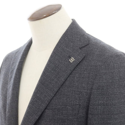 [Used] TAGLIATORE wool tailored jacket, black x grey [50] [Condition rank B] ​​[Men&