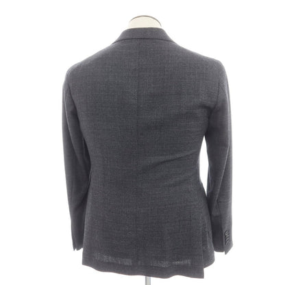 [Used] TAGLIATORE wool tailored jacket, black x grey [50] [Condition rank B] ​​[Men&